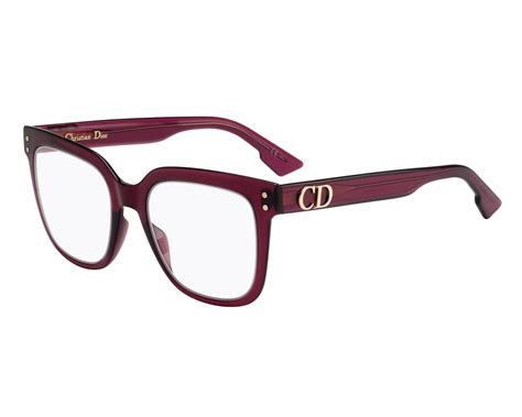 dior burgundy white glasses